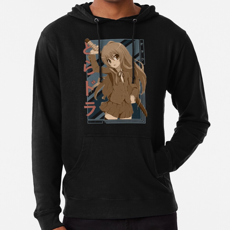 Taiga Aisaka Toradora Retro Blue Black Design Hoodie
